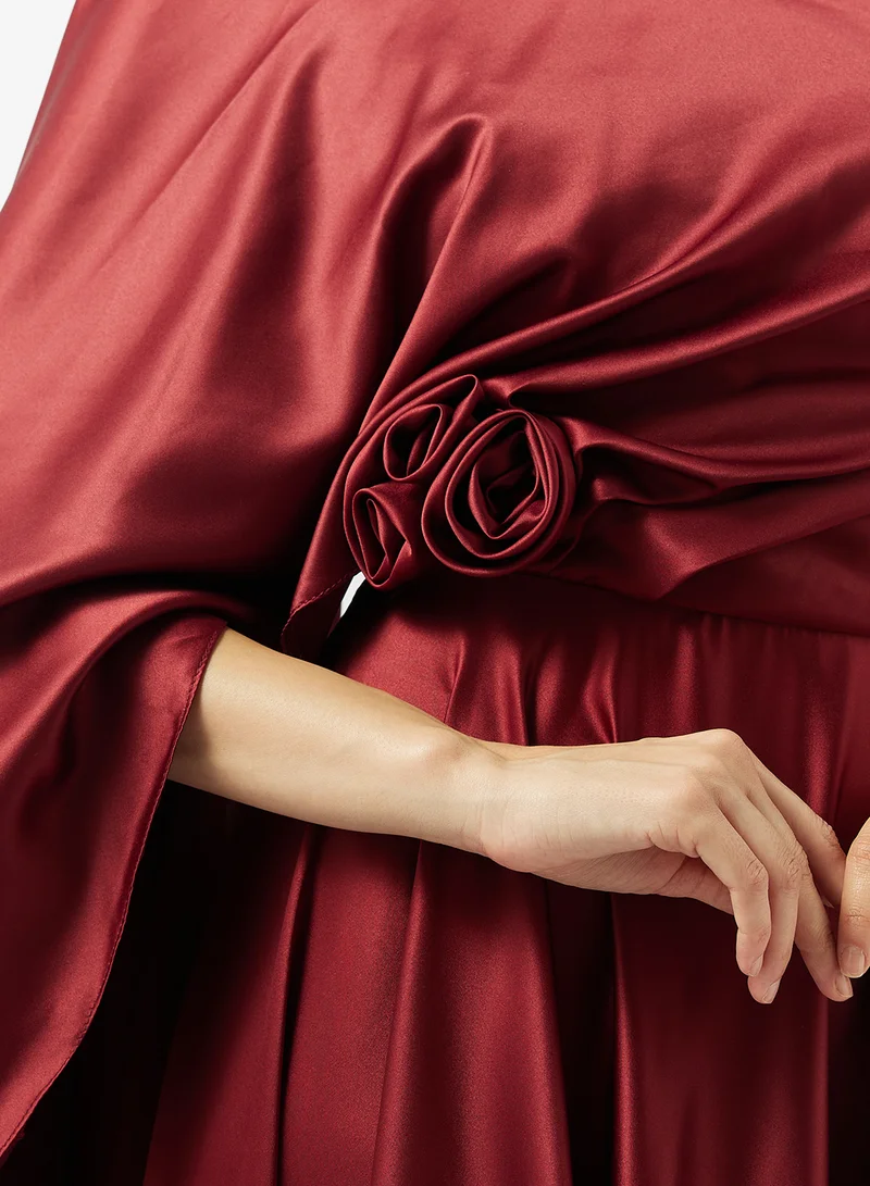 Namshi x  One Shoulder Draped Evening Gown for Women | Best Price UAE